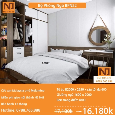 Nội thất phòng ngủ thiết kế BPN22