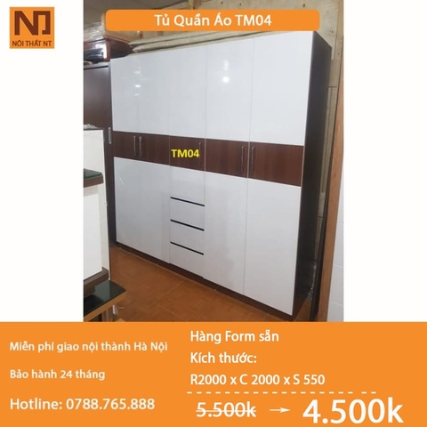 Tủ quần áo hàng form sẵn  TM04