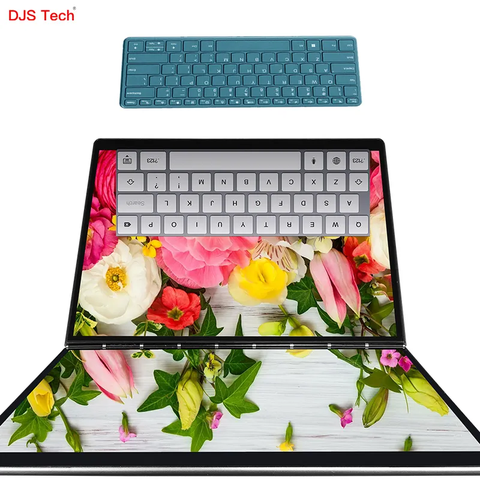 OEM ODM 14inch double screen Laptop RAM 16GB SSD 256-2TB Celeron processor 11th N100 CPU 2 in 1 touch screen 2K notebook