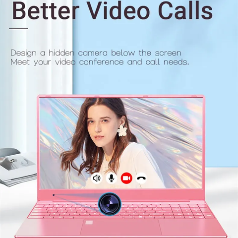 Nhập khẩu bởi Nhất Anh - CRELANDER E156 Pink Laptop 15.6 Inch, Intel N5095 Quad Core DDR4 16GB RAM 512GB SSD Notebook