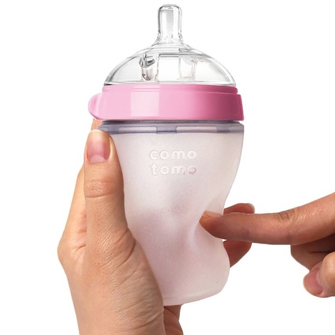 Bình sữa Comotomo Mỹ 250ml hồng - Chính hãng