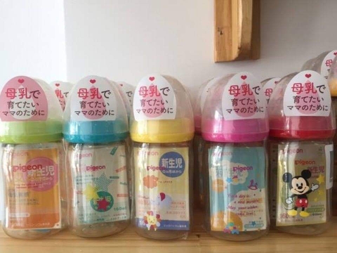Bình sữa Pigeon nội địa Nhật cổ rộng 160ml