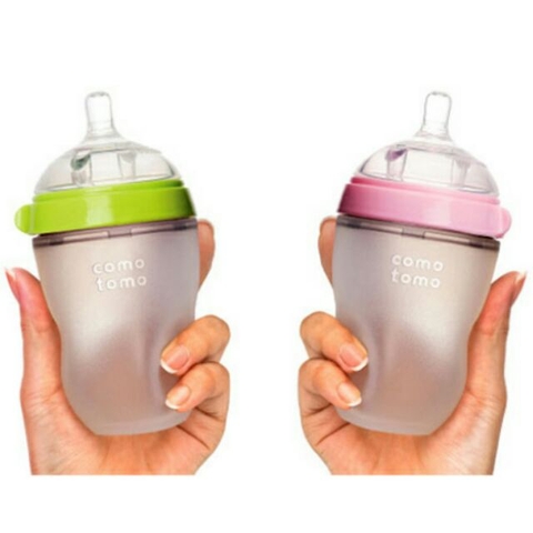 Bình sữa Comotomo Mỹ 250ml hồng - Chính hãng