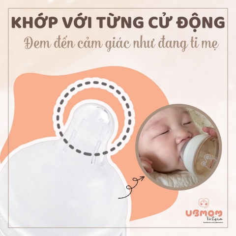 Núm ti UBmom Hàn Quốc siêu mềm (size S, M, L, +) - Chính hãng