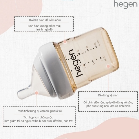 Bình sữa Hegen 60ml - Chính hãng
