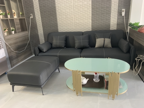 Sofa phòng khách hiện đại da cao cấp GP306- Sofa Tam Kỳ -sofaVNvang01