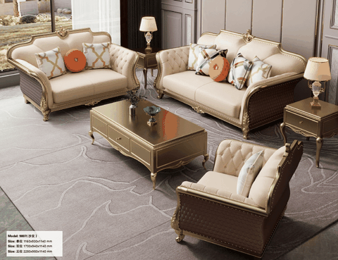 Sofa Tân Cổ Điển Cao Cấp 9807 - Nội Thất Tam Kỳ