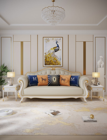 Sofa Tân Cổ Điển Cao Cấp 9820 - Nội Thất Tam Kỳ
