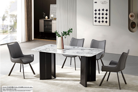 Bàn ăn 6 ghế - Bàn ăn dài 1,6m YF-62 - Bàn ghế ăn tại Nội thất Gia Phú Tam Kỳ Quảng Nam