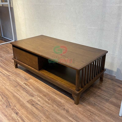 Bàn trà gỗ sồi song nan Rustic - BT29