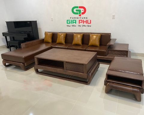 Bộ Sofa Gỗ Chân Ếch - Nội Thất Gia Phú