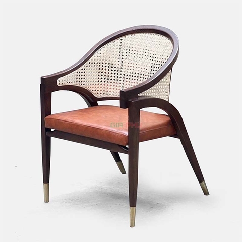 Ghế cafe gỗ lưng mây Wormley - G48