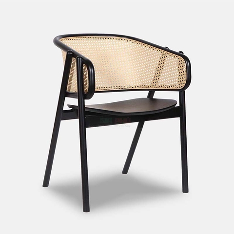 Ghế cafe gỗ mây Cane Armchair - G45