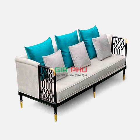 Ghế sofa gỗ văng Chawoo phong cách đông phương (Indochine) - SL01