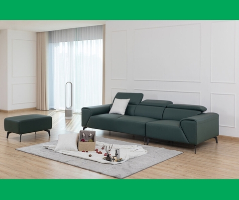 Ghế sofa phòng khách nhỏ Đà Nẵng - Sofa chữ I da cao cấp sofachuI03