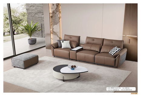 Sofa văng nhập khẩu 8933 -Sofa chữ I - Sofa vải da công nghệ