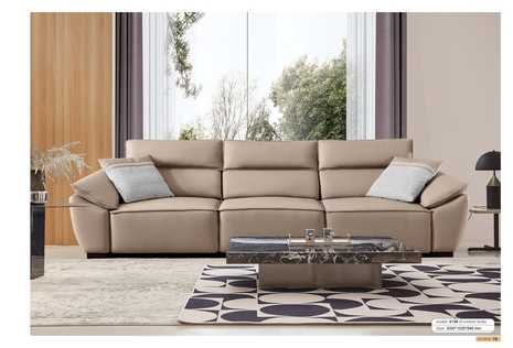 Sofa văng nhập khẩu 918 -Sofa da bò thật - Sofa thư giản chỉnh điện