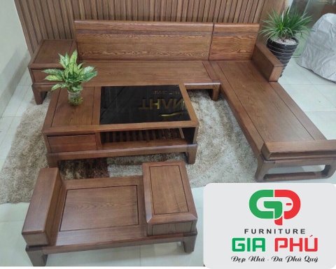 Bộ Sofa Gỗ TM13 SFCT3 - Nội Thất Gia Phú