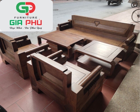 Bộ Sofa Gỗ TM33 DT - Nội Thất Gia Phú