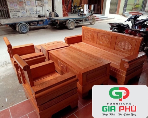 Bộ Sofa Gỗ TM35 PD - Nội Thất Gia Phú