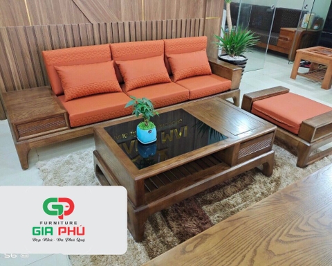 Bộ Sofa Gỗ TM40 CT3M2 - Nội Thất Gia Phú
