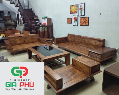 Bộ Sofa Gỗ TM43 CVD - Nội Thất Gia Phú