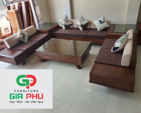 Bộ Sofa Gỗ TM46 CV3V - Nội Thất Gia Phú