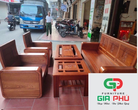 Bộ Sofa Gỗ TM48 TTXD - Nội Thất Gia Phú
