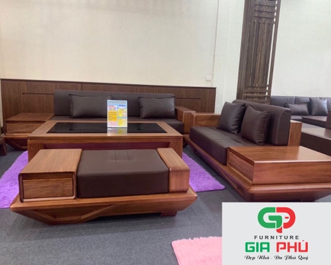 Bộ Sofa Gỗ TM55 CVG - Nội Thất Gia Phú