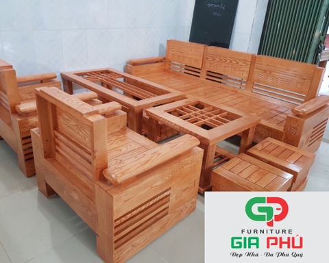 Bộ Sofa Gỗ TM58 TDN - Nội Thất Gia Phú