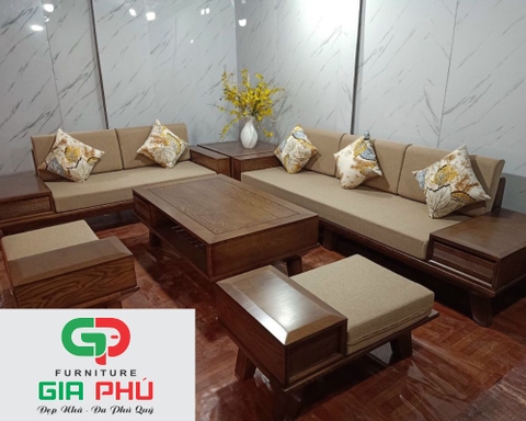 Bộ Sofa Gỗ TM61 CVD - Nội Thất Gia Phú
