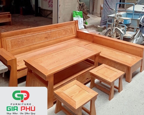 Bộ Sofa Gỗ TM68 GCK - Nội Thất Gia Phú