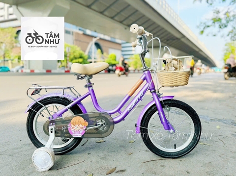Xe Đạp Trẻ Em Shukyo 2D - Tím 12 INCH