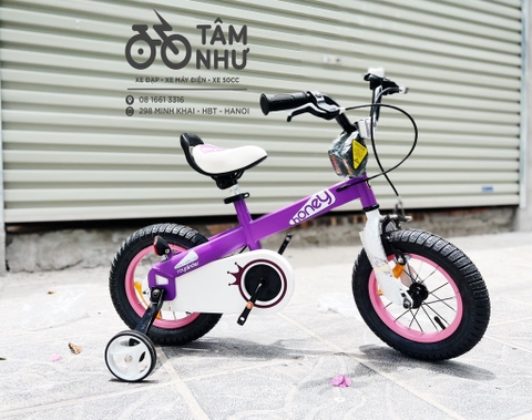 XE ĐẠP TRẺ EM ROYALBABY HONEY - Tím 14 INCH