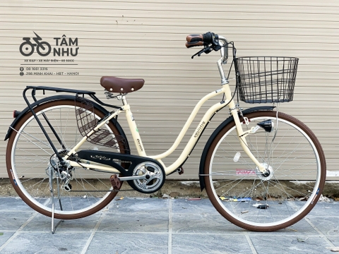 Xe Đạp Mini Nhật - WALLABY WAT 2673 - Kem