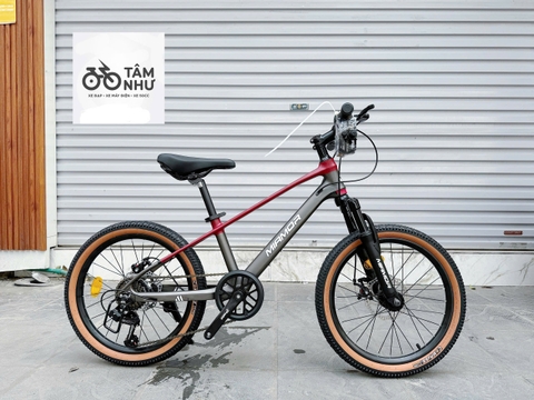 XE ĐẠP TRẺ EM MIAMOR THUNDER - Xám Đỏ 20 INCH