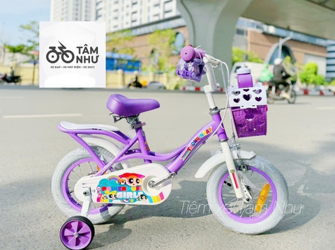 Xe Đạp Trẻ Em TN The Power Puff Girls - Tím 12 INCH