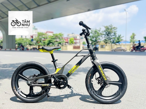 XE ĐẠP TRẺ EM MIAMOR MARS 18 INCH ( Vành đúc ) Ghi Xanh