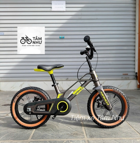 XE ĐẠP TRẺ EM MIAMOR MARS 16 INCH- Ghi Xanh