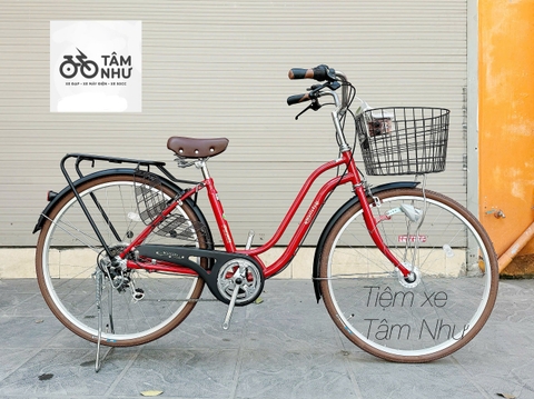 Xe Đạp Mini Nhật - WALLABY WAT 2673 - Đỏ Đen