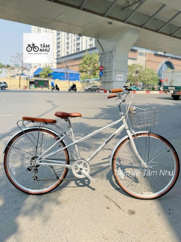 Xe đạp mini Nhật Mamoru City – Classic - Bạc