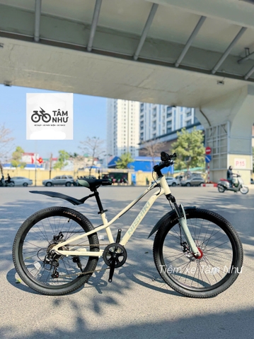 Xe đạp trẻ em Nhật Bản NISHIKI AGILE 24" - Trắng