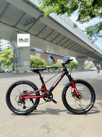 XE ĐẠP TRẺ EM MIAMOR SATUM 22" -  Đen Đỏ