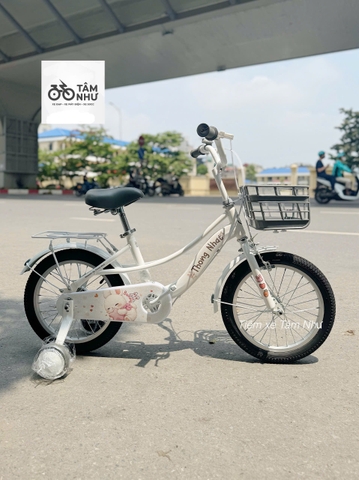 Xe Đạp Trẻ Em Thống Nhất Bunny V26 - 12 inch - Trắng