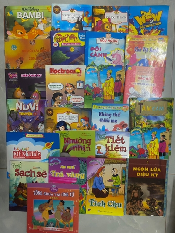 Combo 25 quyển truyện tranh thiếu nhi có bé