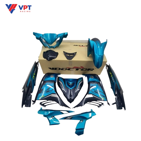 Bộ ốp EX135-2017 / LC135-V7 STD - CM6 màu xanh ngọc đen - Doctor