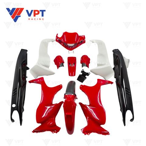Dàn áo (Bộ ốp) Y125Z - Màu đỏ đen - OEM