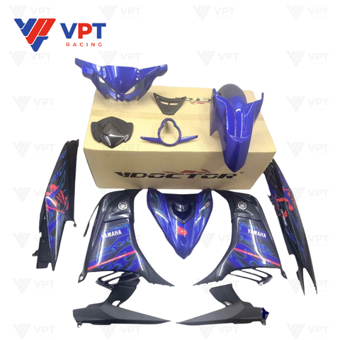 Dàn áo(Bộ ốp) EX135-2017 / LC135-V7 Racing - 013 màu xanh đen - Doctor