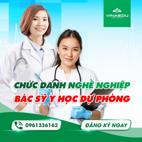 CHỨC DANH NGHỀ NGHIỆP BÁC SĨ Y HỌC DỰ PHÒNG