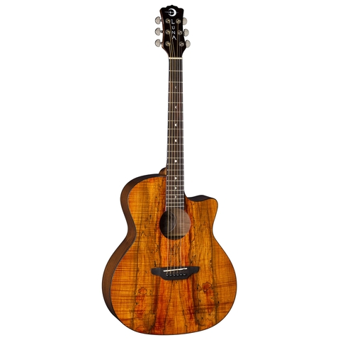 Guitar Acoustic Luna Gypsy Exotic Spalt Maple